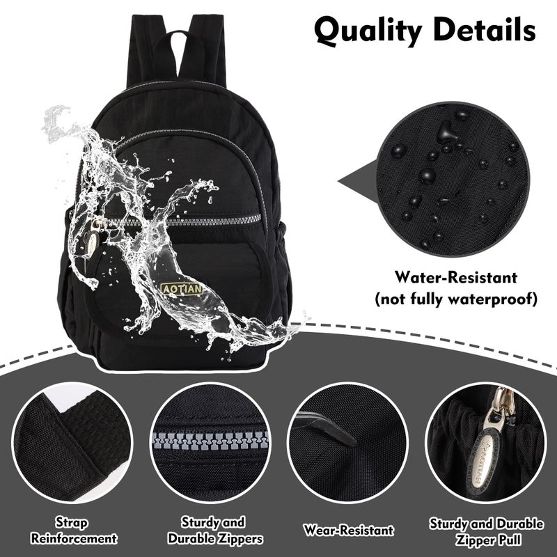 AOTIAN Mini Nylon Women Backpacks Casual Lightweight Small Daypack for Girls - Image 5